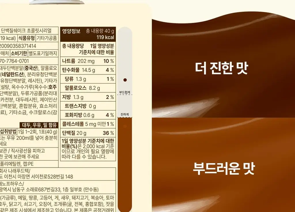[NEW] 베노프 단백질쉐이크 40g 7개입 2종 택1 상세페이지 34